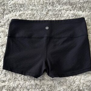 Lululemon Black Shorts Yoga Gym Workout Running